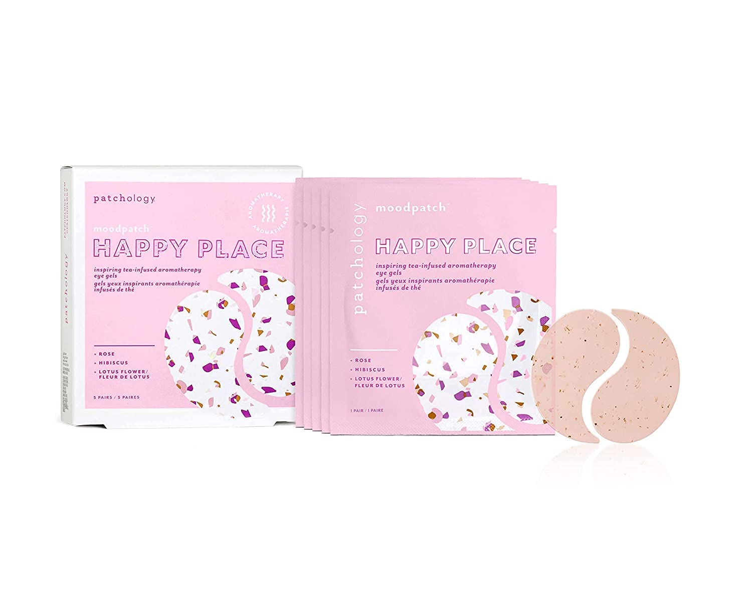 Patchology Happy Place under-eye patches glow after use for refreshed look