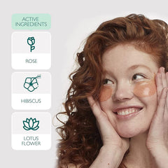 Patchology Happy Place under-eye patches on face demonstrates a quick 10-minute brightening routine