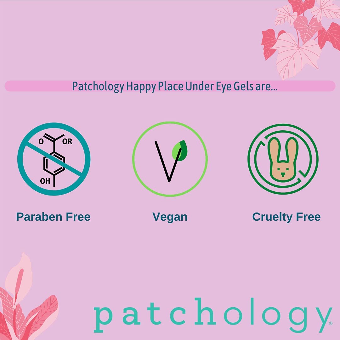 Patchology Happy Place under-eye patches rose and hibiscus formula hydrates and calms under eyes