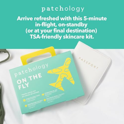 Patchology On The Fly travel bag essentials neatly organized