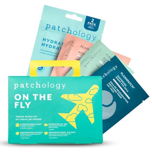 Patchology On The Fly travel kit packaging for on-the-go hydration and gifts