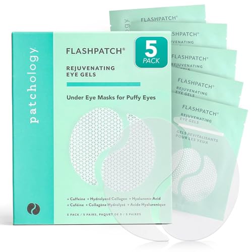 Patchology Rejuvenating Under Eye Patches close-up with caffeine and collagen for refreshed eyes.