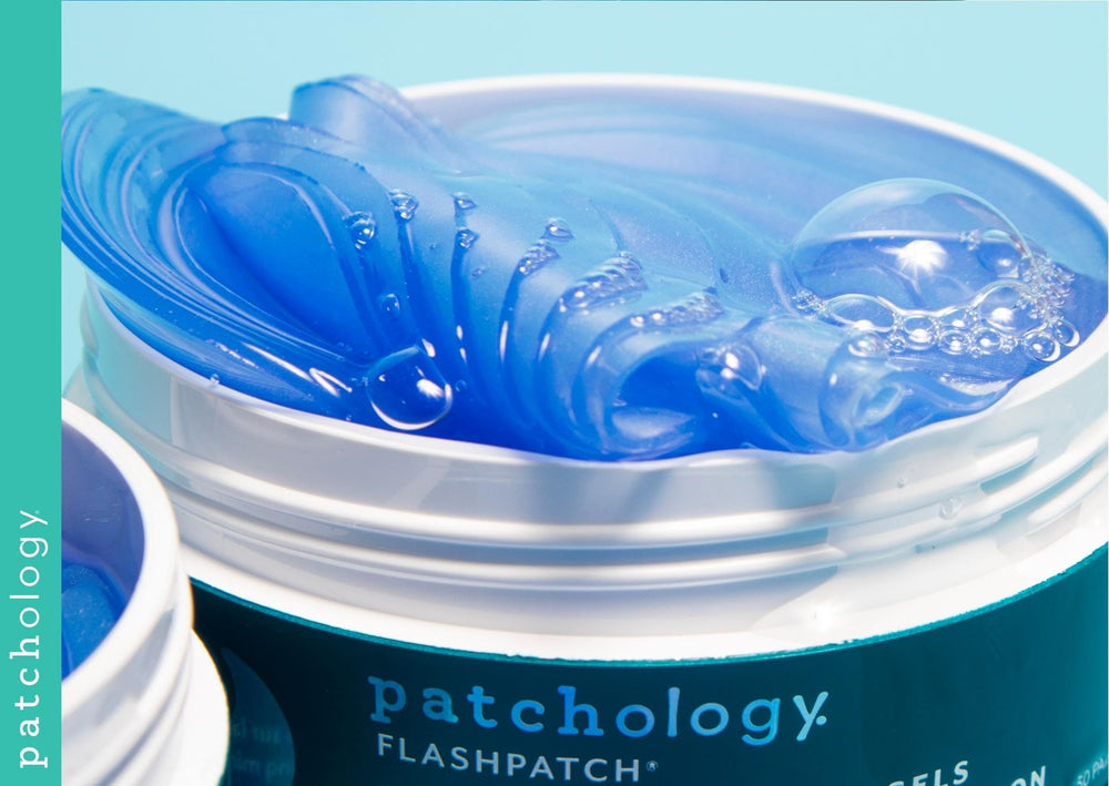 Patchology Restoring Eye Patches hydrogel formula delivers soothing hydration