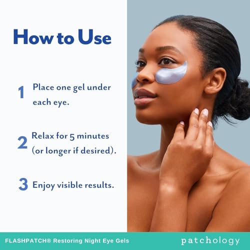 Patchology Restoring Night Patches peptide and retinol formula for smoother under-eye