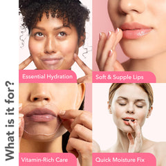 Patchology-serve-chilled-rose-gel-lip-mask-application demonstrates quick five-minute lip revitalization.