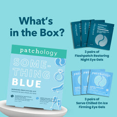 Patchology Something Blue peptides bakuchiol formula supports gentle eye-area firming
