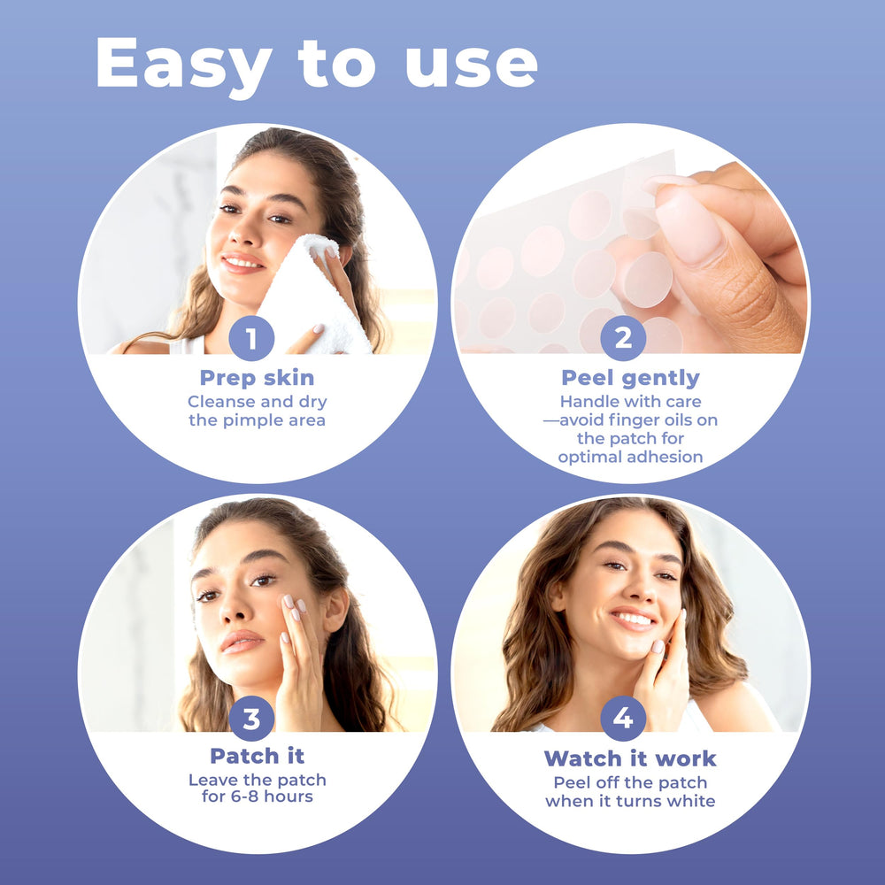 PatchRx easy-peel application demonstrated on clean skin