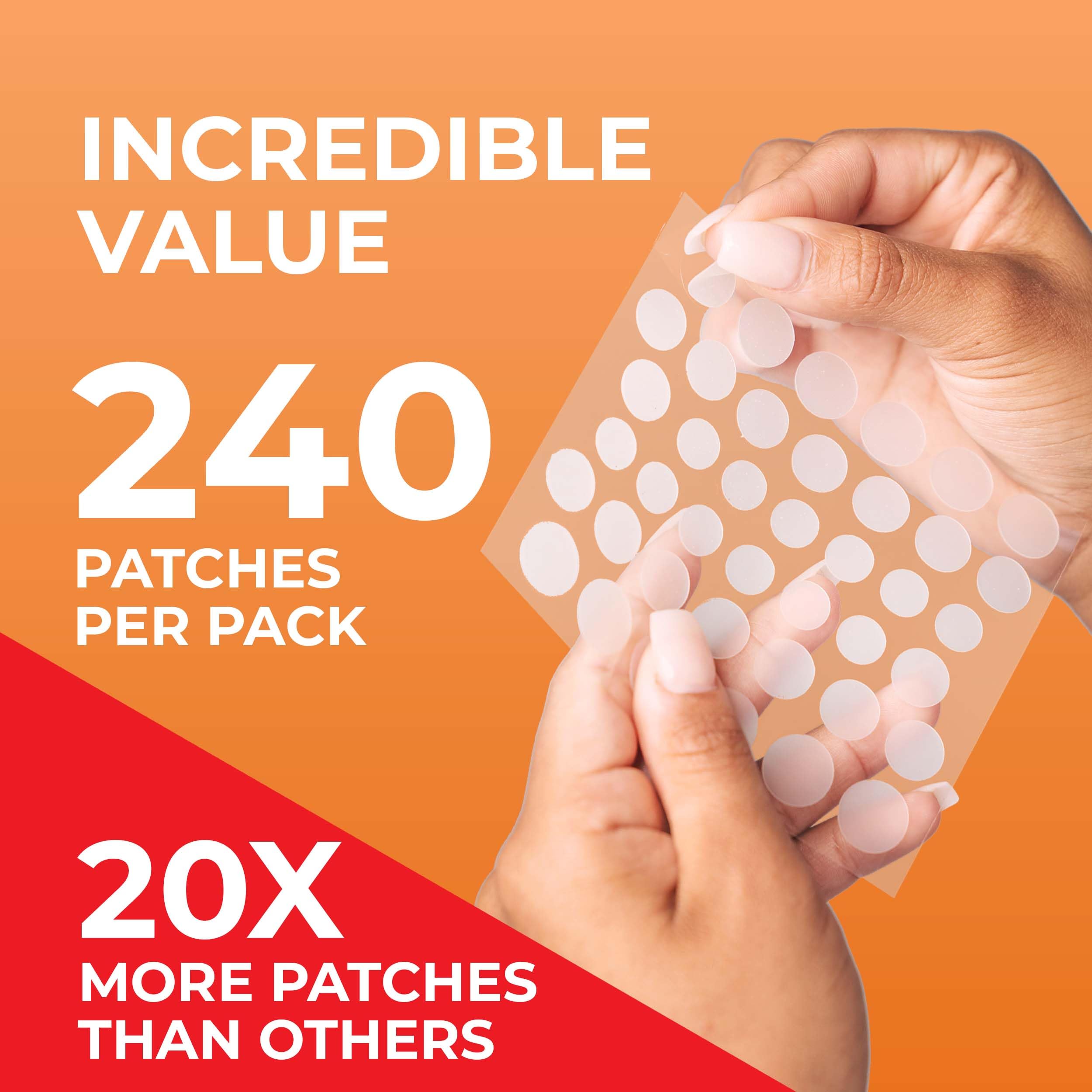 PatchRx patch applied to clean skin for day or night wear