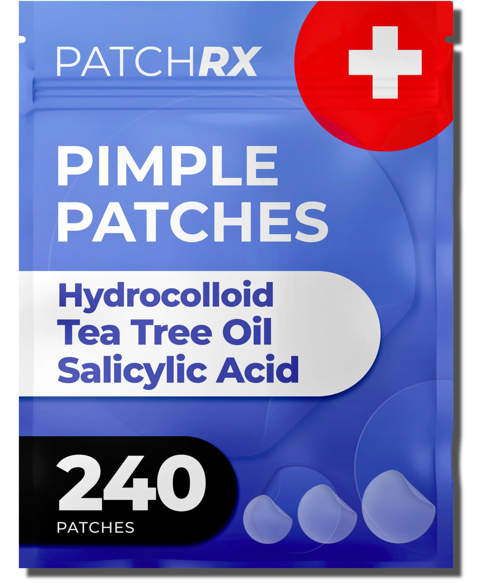 PatchRx pimple patches packaging for discreet acne care on the go