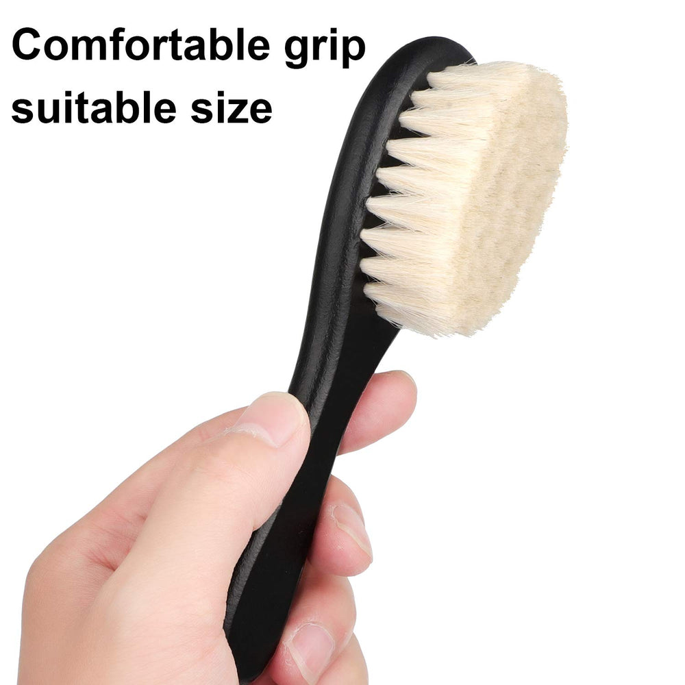 Patelai barber fade brush set beard brush closeup with soft natural fibers for comfortable grooming
