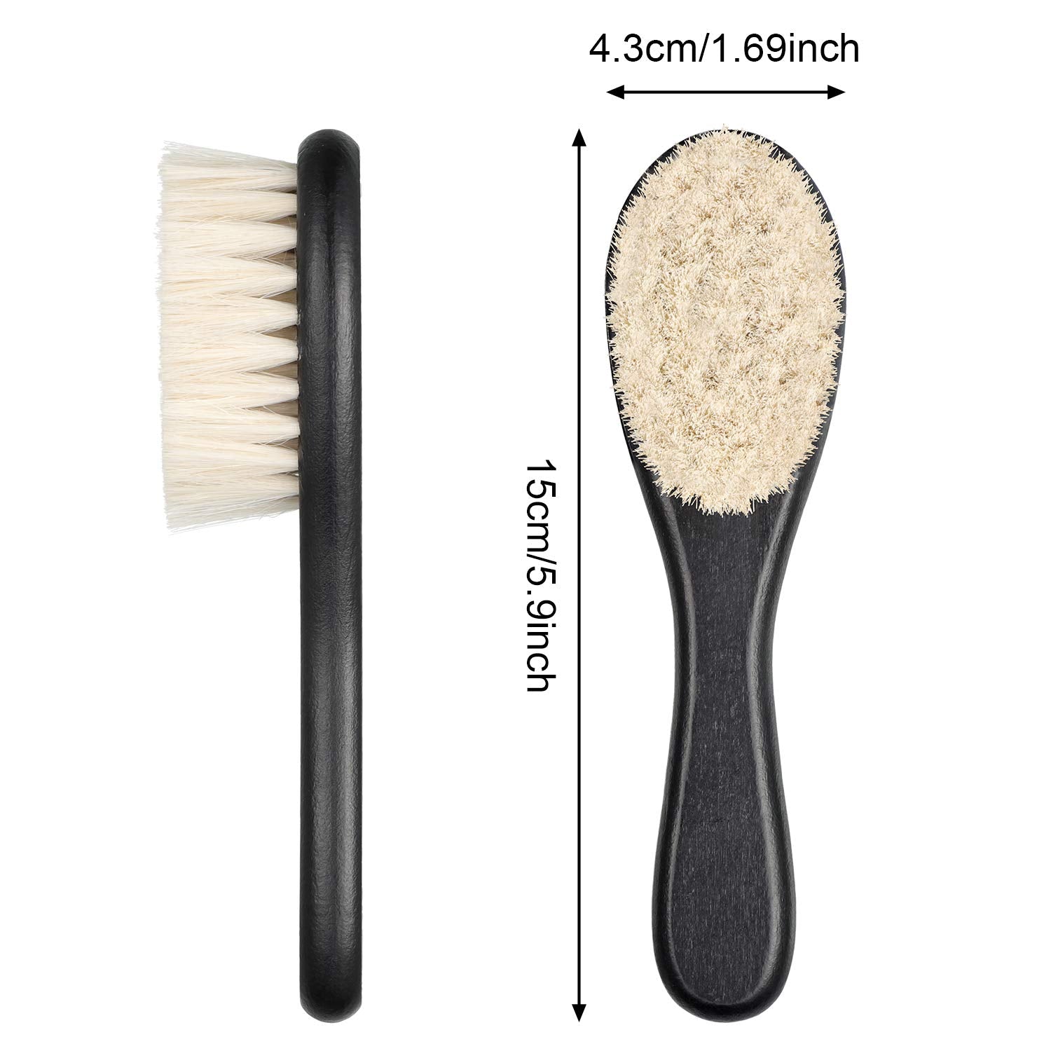 Patelai barber fade brush set cleaning brush image showing easy post-use cleaning