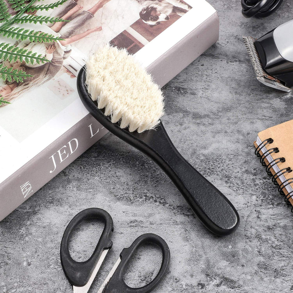 Patelai barber fade brush set neatly stored in a drawer for easy access