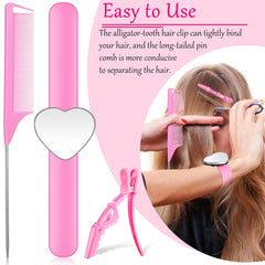 Patelai braid clips in plastic and stainless steel for secure sections