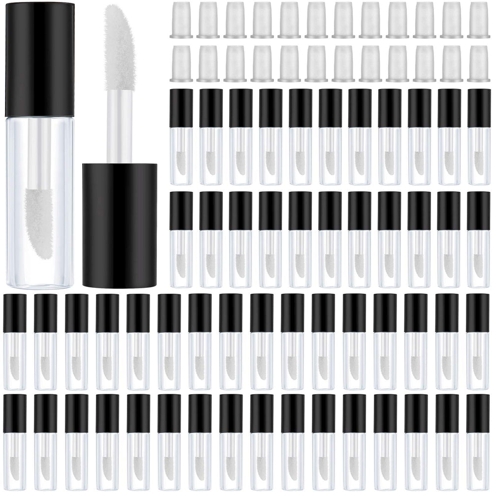 Patelai clear mini lip gloss tubes with 1.2ml capacity ideal for on-the-go DIY lip products.