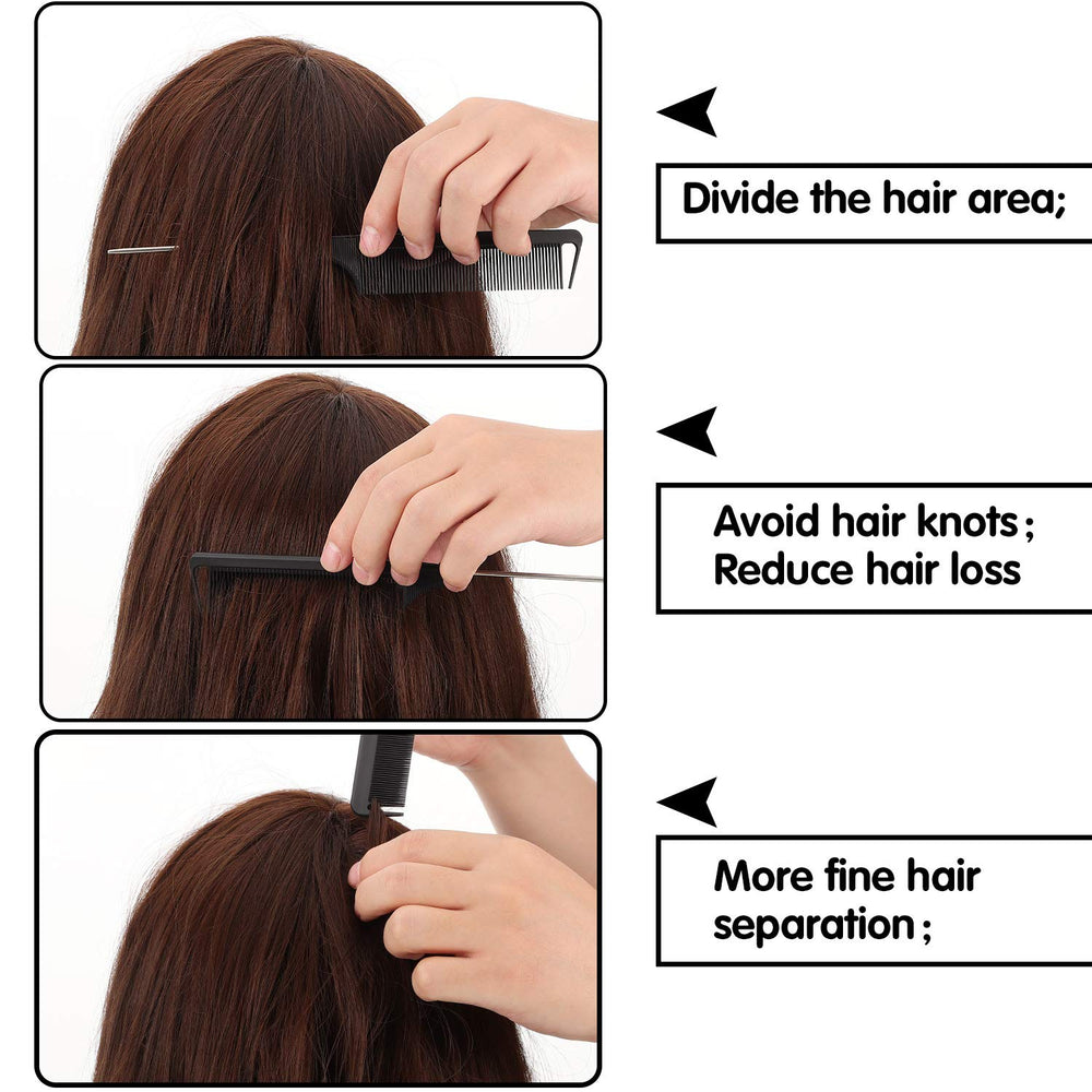 Patelai heat-resistant teasing comb conveys durable design for creative styling.