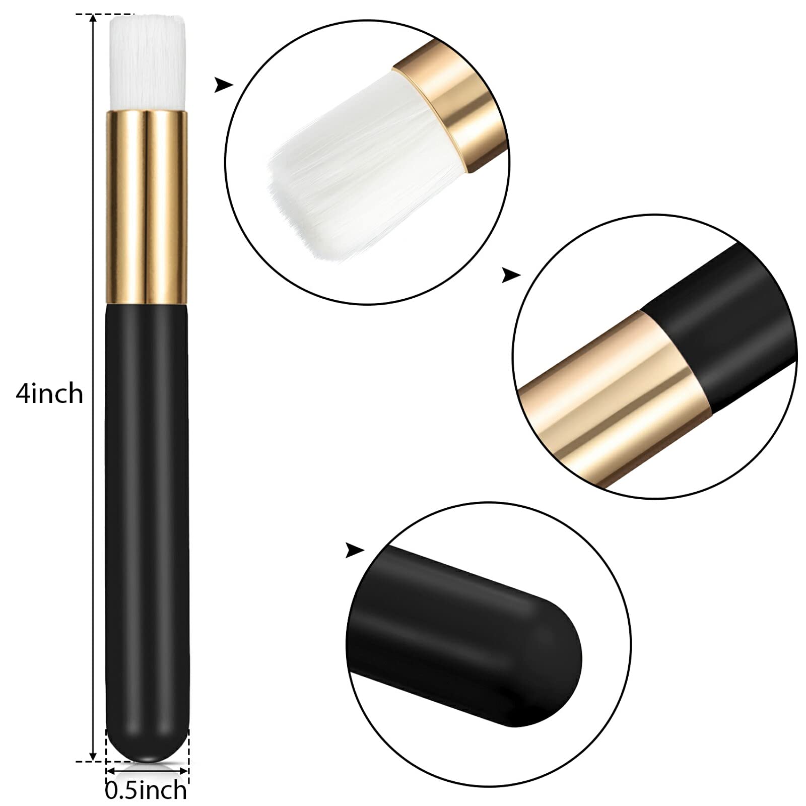 Patelai lash brush flat-head design enables easy mask application and cleanup.