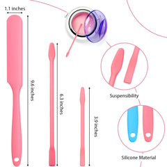 Patelai small silicone spatula 3.9in precise for delicate areas.