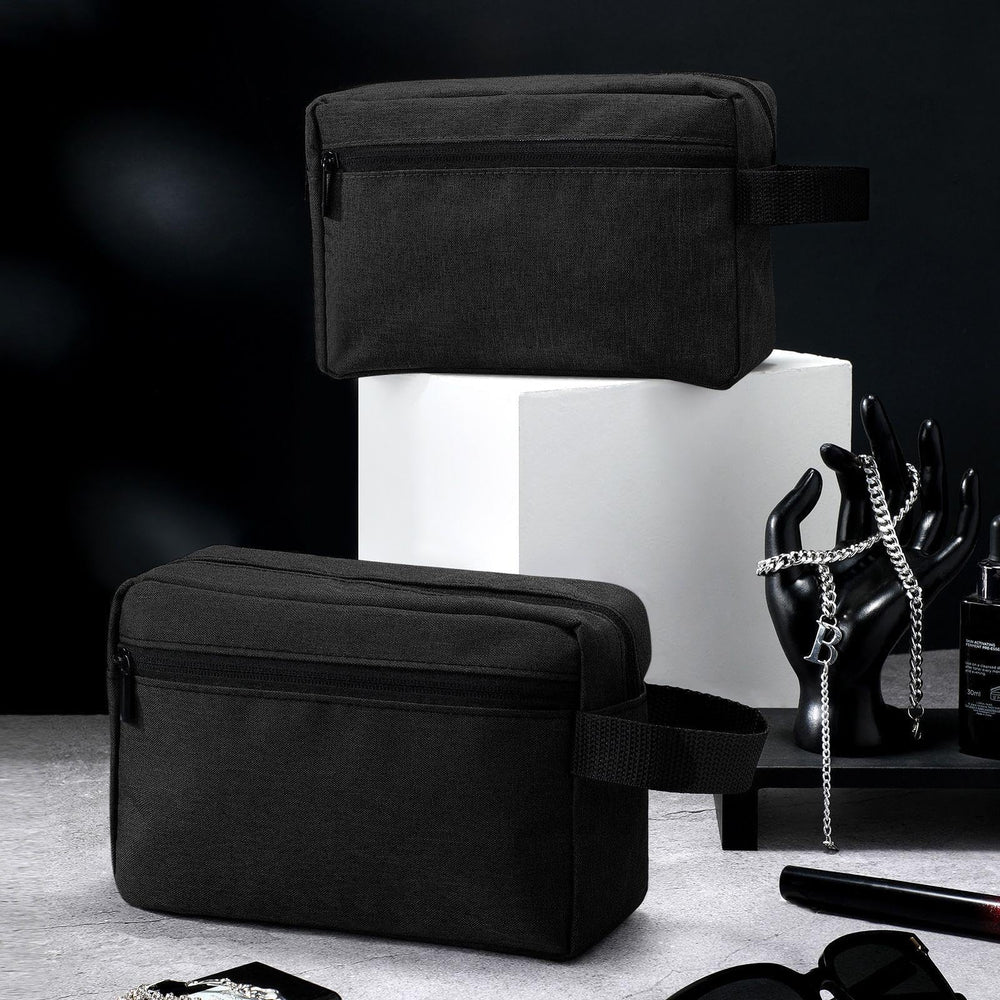 Paterr cosmetic bag with hanging handle design enables easy drying and access