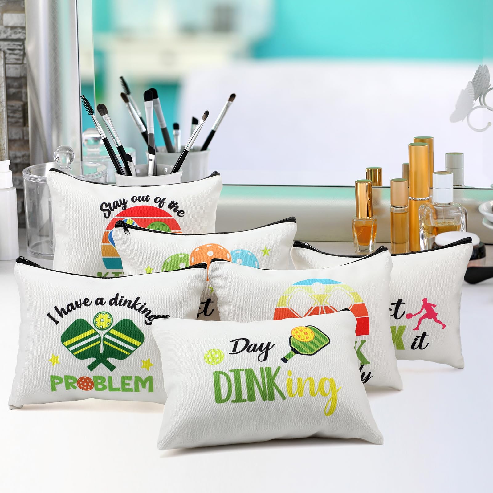 Paterr dink ball makeup bag style 6 travel pouch for organizing essentials.