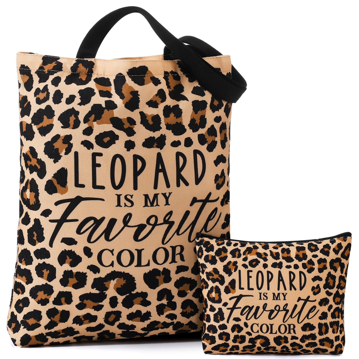 Paterr leopard tote bag on canvas showing durable, lightweight everyday performance.