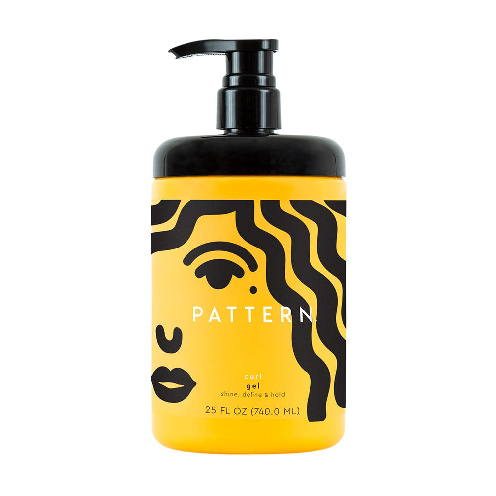 PATTERN Beauty Curl Gel bottle front shows creamy formula for defined, frizz-controlled curls.