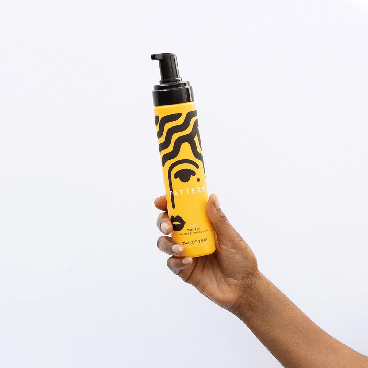 PATTERN Beauty Curl Mousse protective style volume demonstrates long-lasting shape and lift.