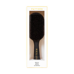 PATTERN Beauty soft bristle side smoothly detangles and nourishes hair without pulling.