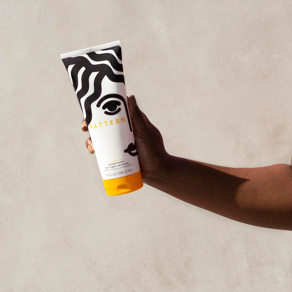 PATTERN Beauty Intensive Conditioner on wet hair signals preparation for deep moisturization