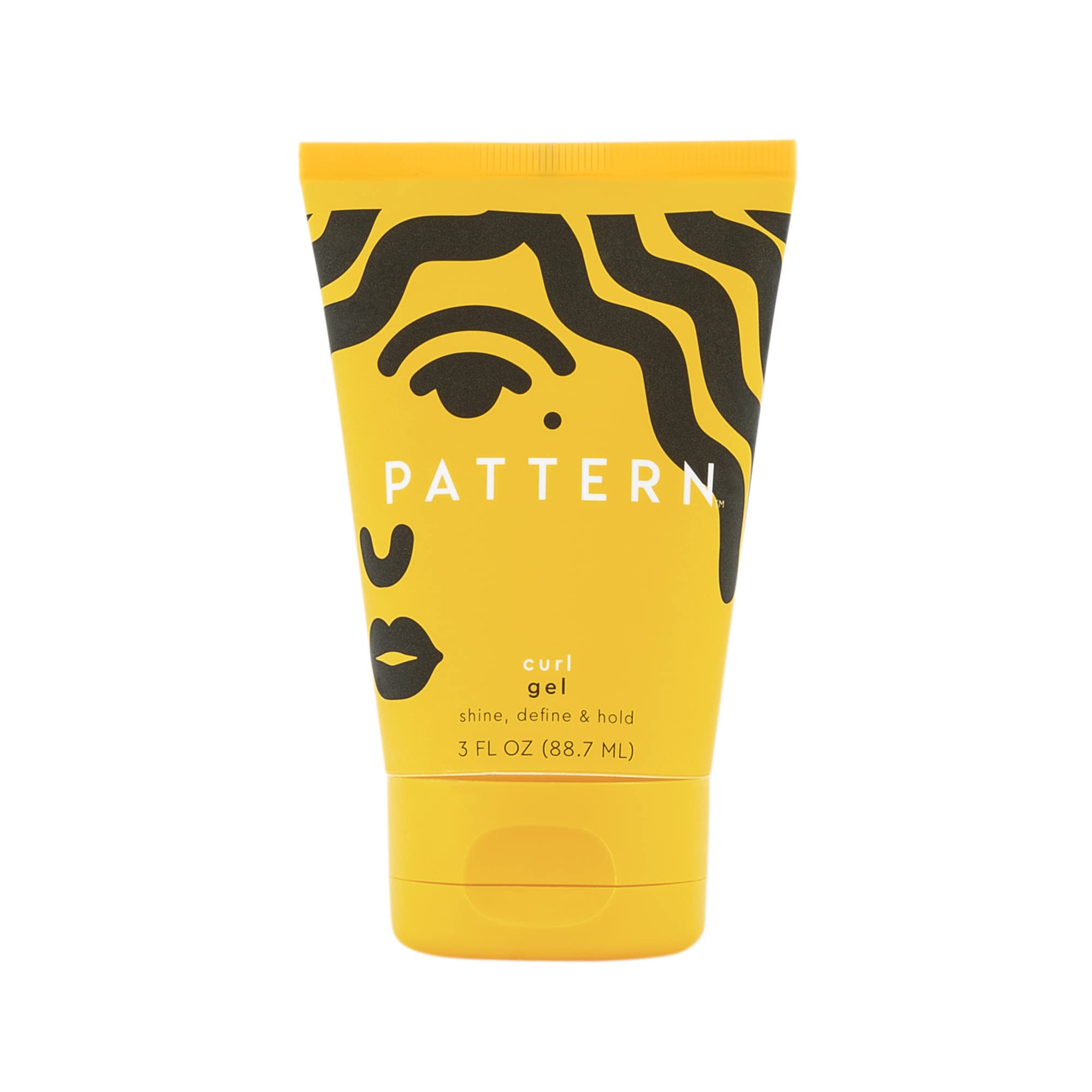 Pattern Beauty mini curl gel bottle defines curls with medium hold.