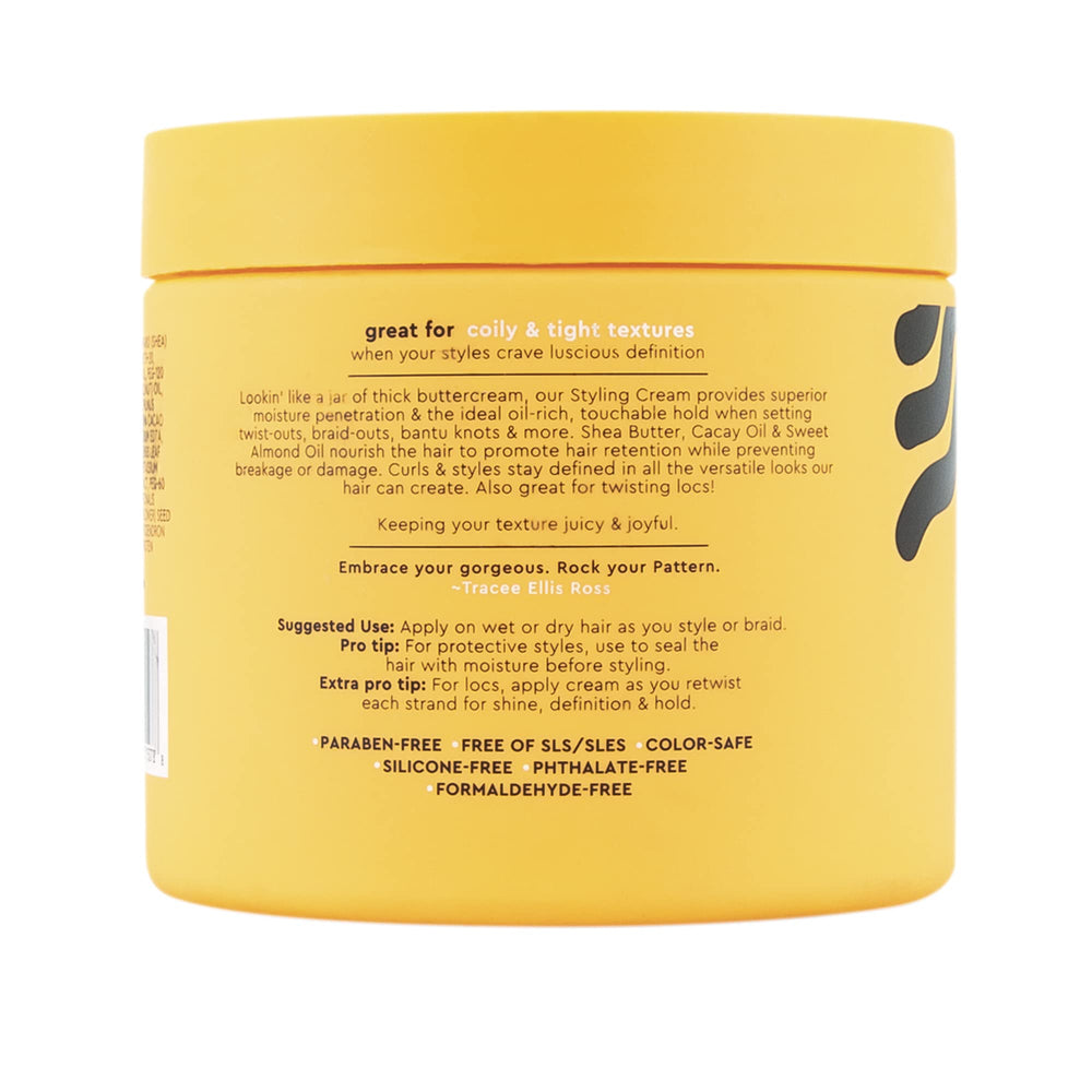 PATTERN Beauty Styling Cream Bantu knots setup shows smooth texture