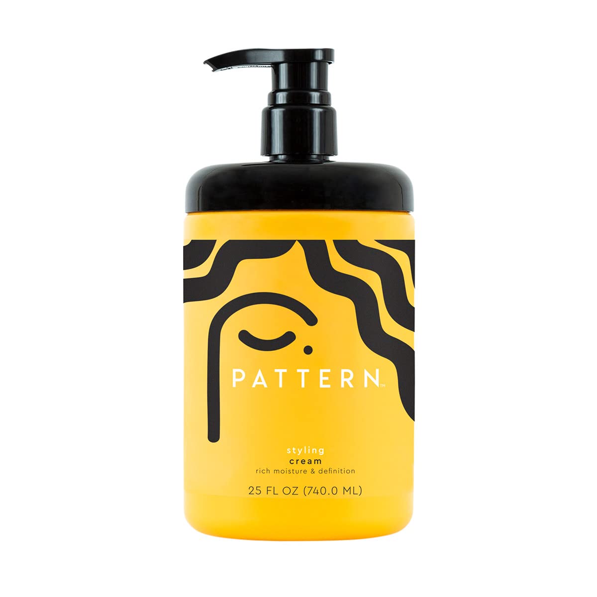 PATTERN Beauty Styling Cream bottle close-up showing rich moisture for defined curls