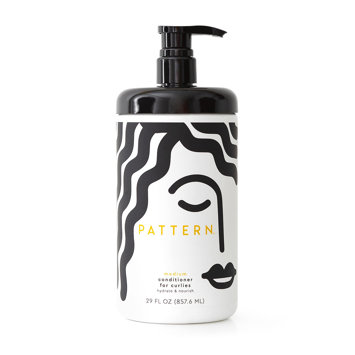 PATTERN Beauty conditioner bottle delivers hydration for textured curls and easier detangling.