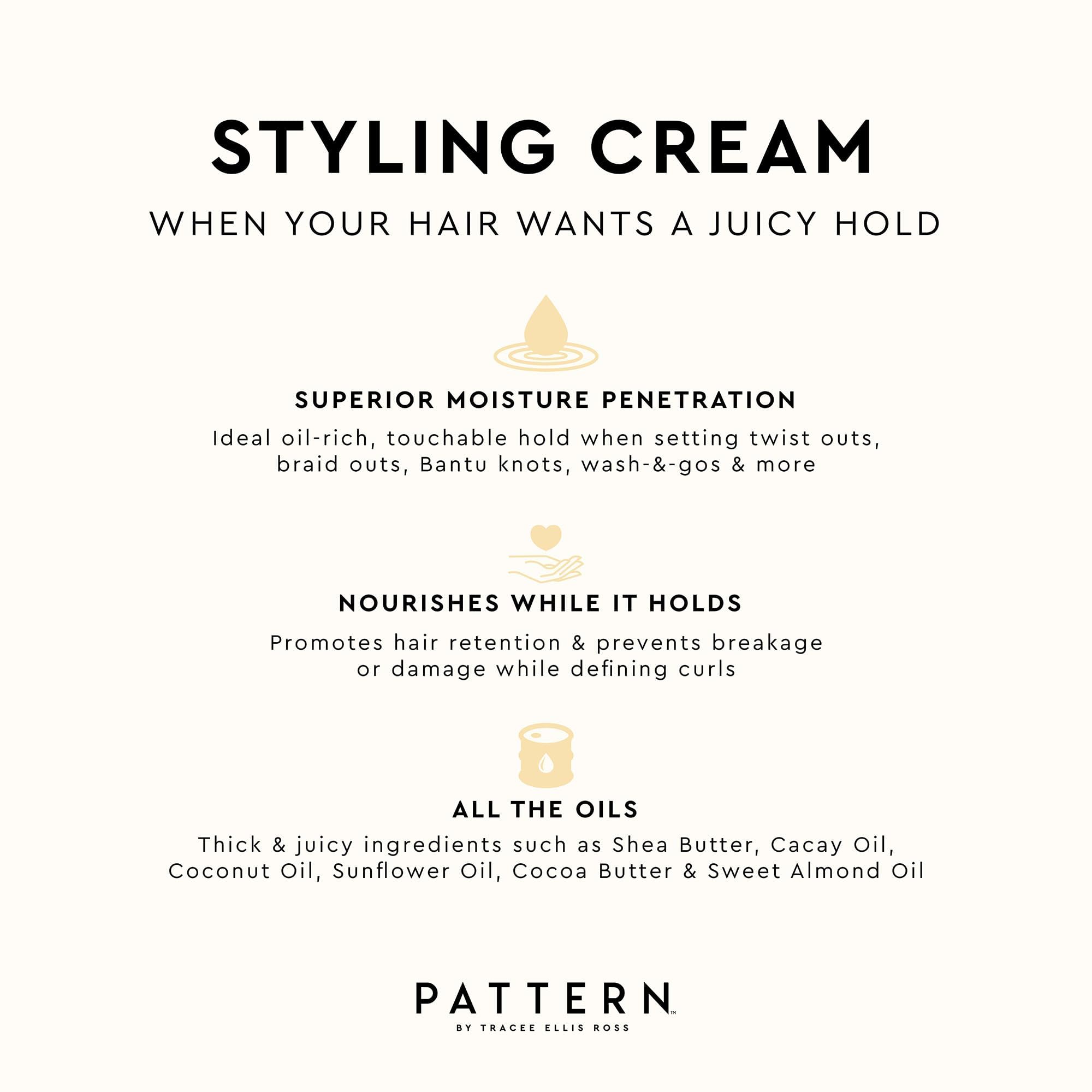 PATTERN Beauty mini styling cream routine shot for curly care.