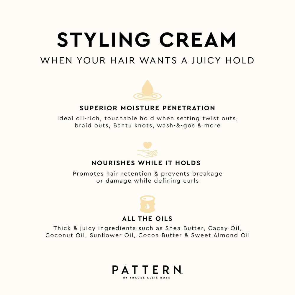 PATTERN Beauty mini styling cream routine shot for curly care.