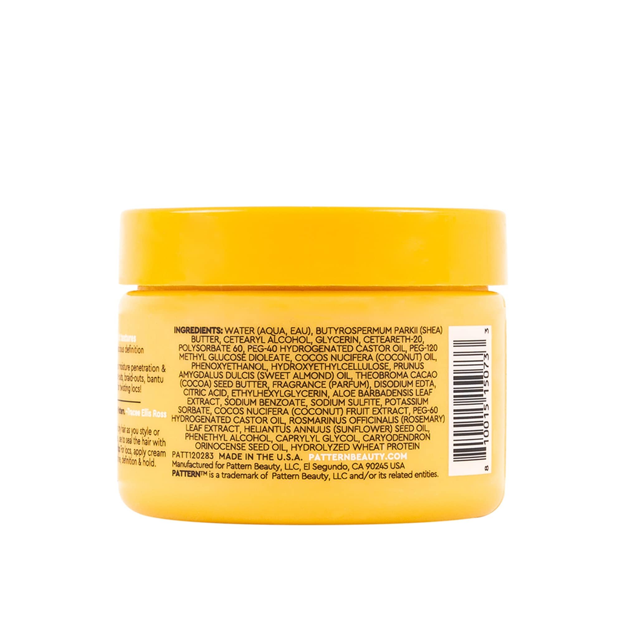PATTERN Beauty mini styling cream wash-and-go scene highlights shine and definition.