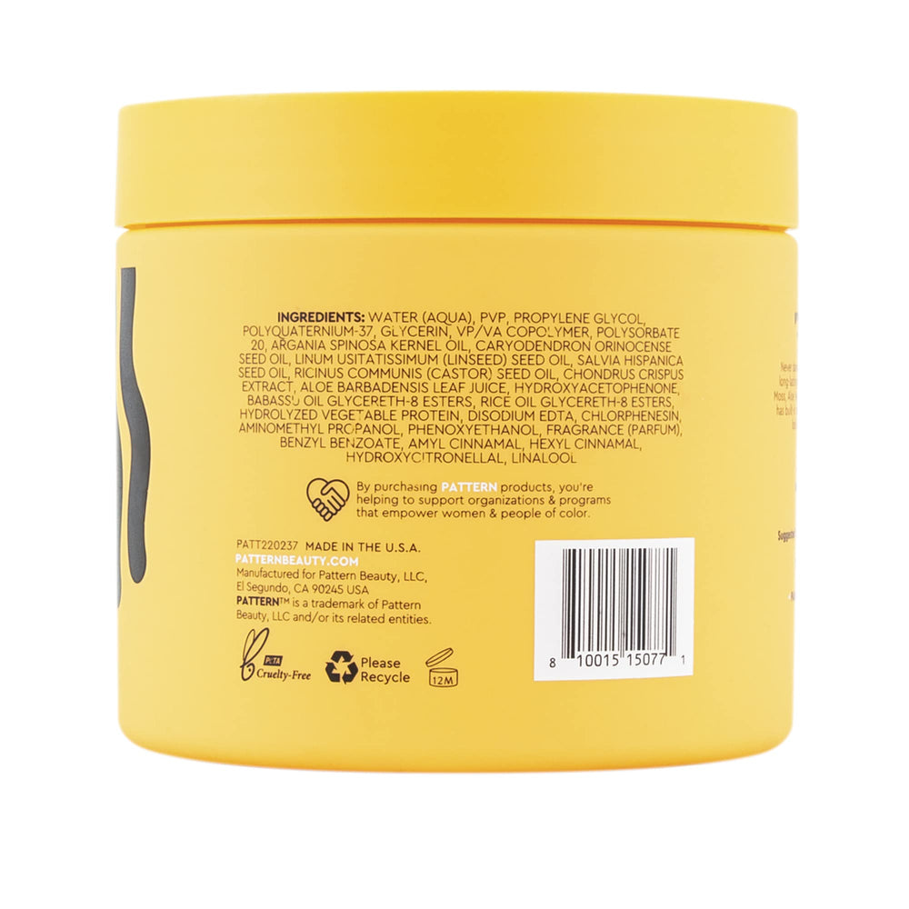 PATTERN gel packaging image conveys paraben-free, silicone-free formulation.