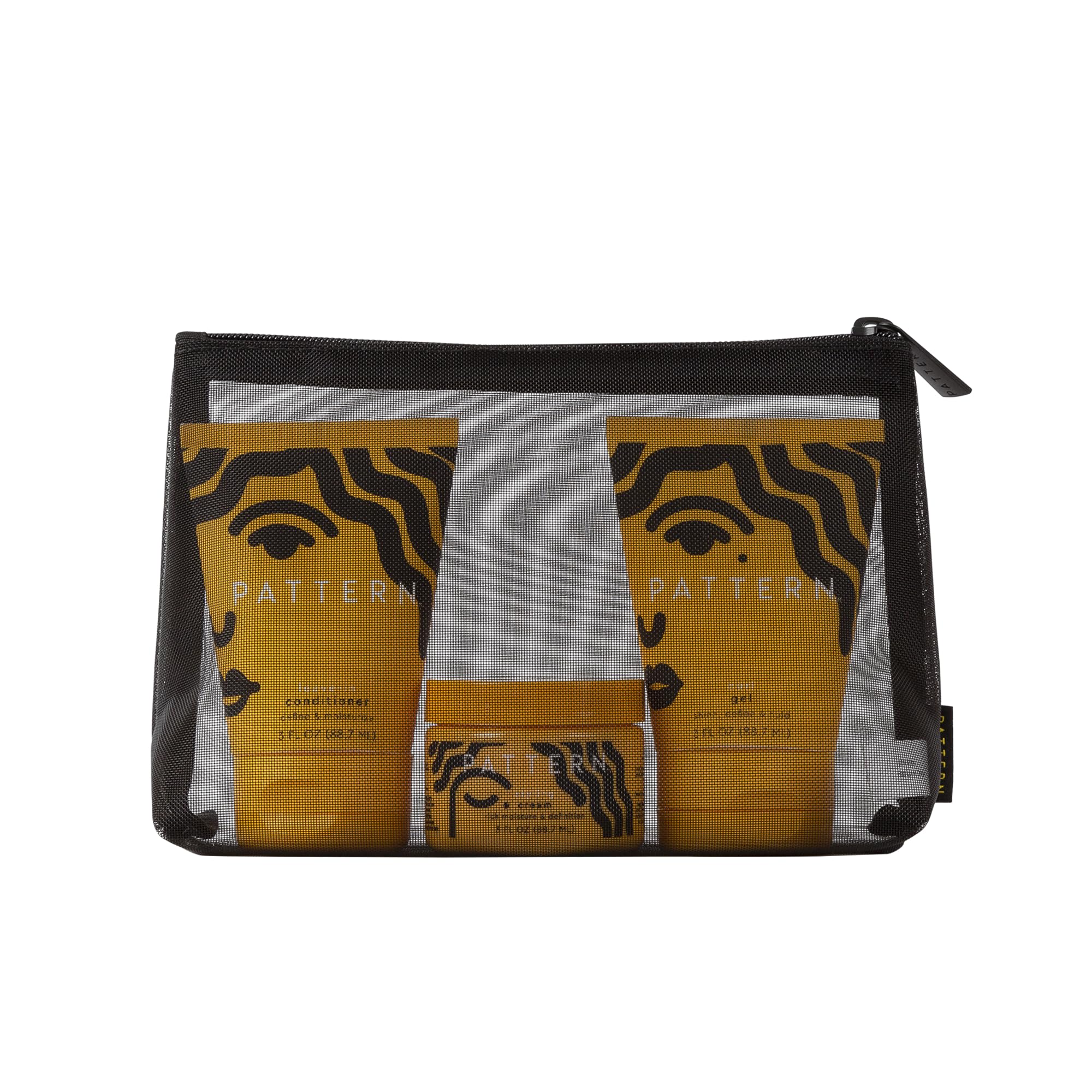 PATTERN Curl Cocktail Kit mesh bag stores minis in style