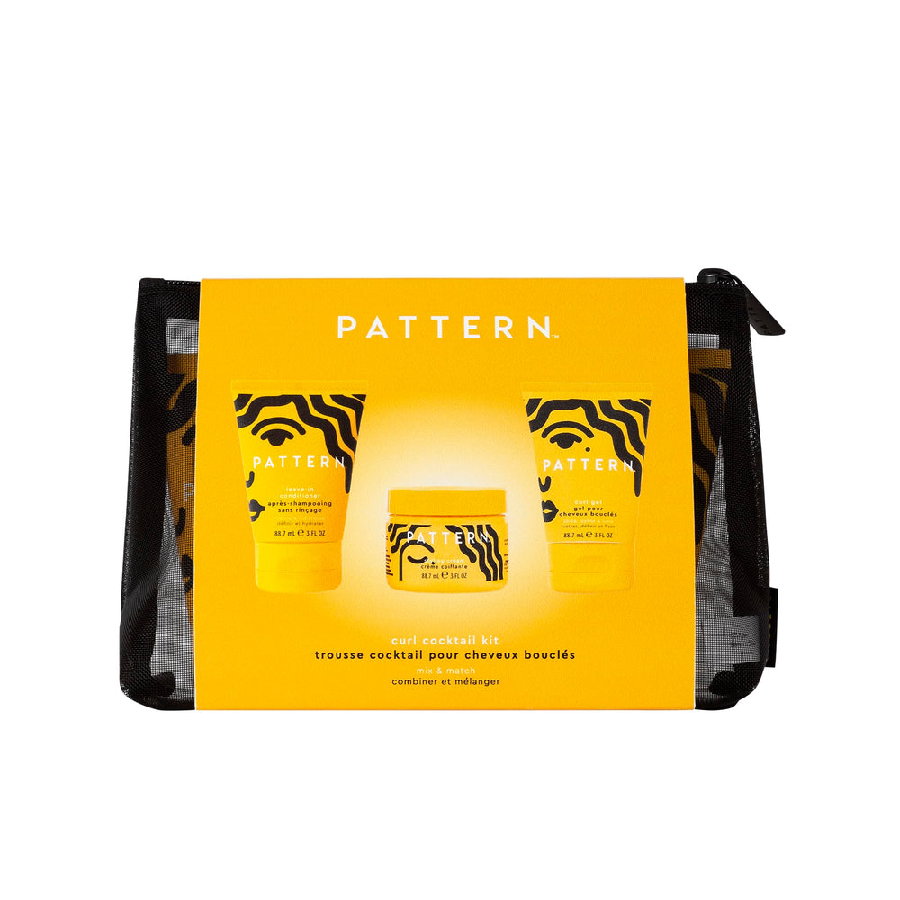 PATTERN Curl Cocktail Kit styling cream defines curls with lightweight hold