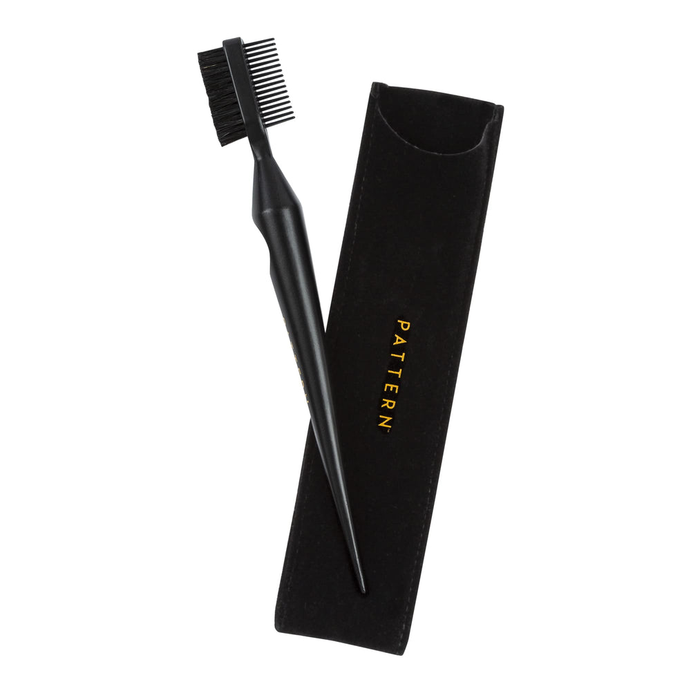 PATTERN Edge Tool comb-for-parting enables precise sections for sleek styles