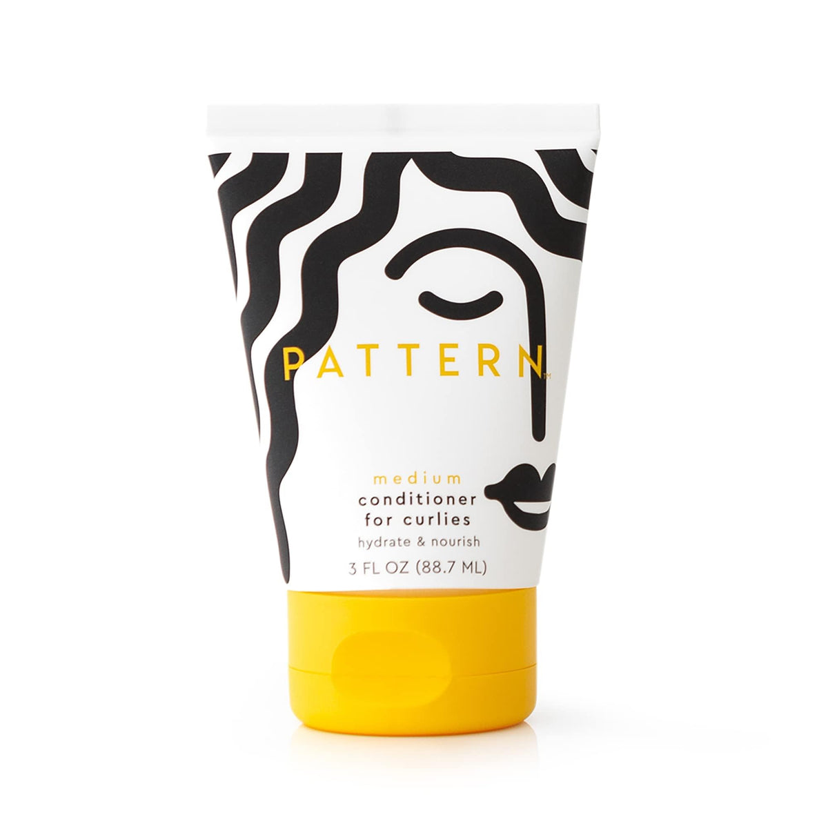 PATTERN Tracee Ellis Ross conditioner bottle shows curl hydration and slip.