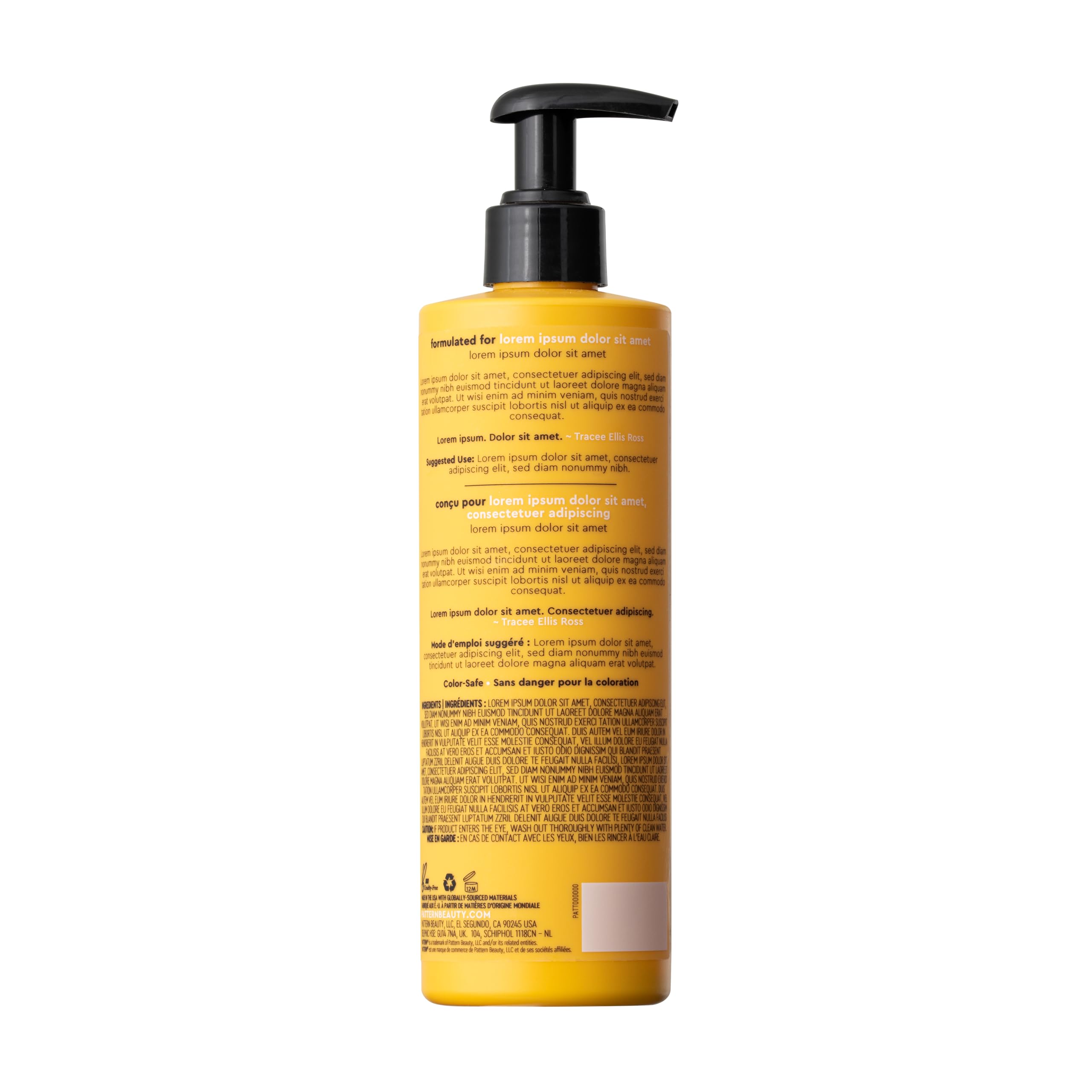 PATTERN Moisture Hair Milk dispenser shows easy, everyday application for styling routines.