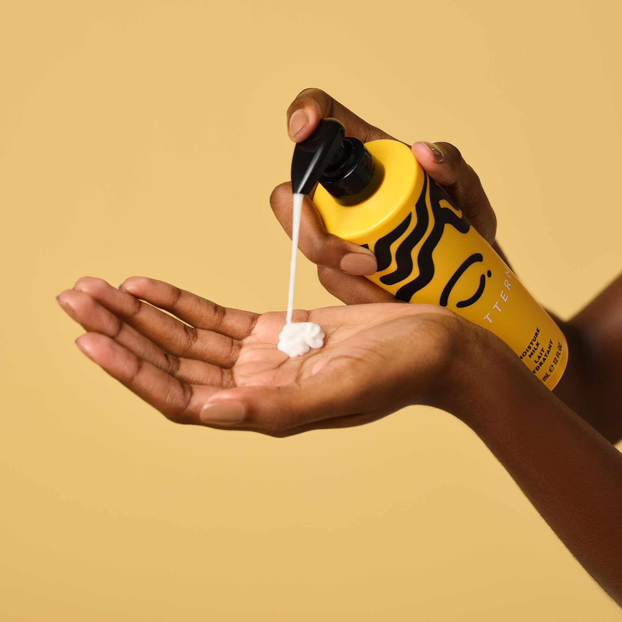 PATTERN Moisture Hair Milk packaging shot emphasizes premium curl care.