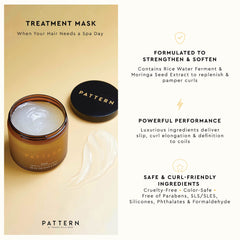 PATTERN Treatment Mask application ritual defines curls.