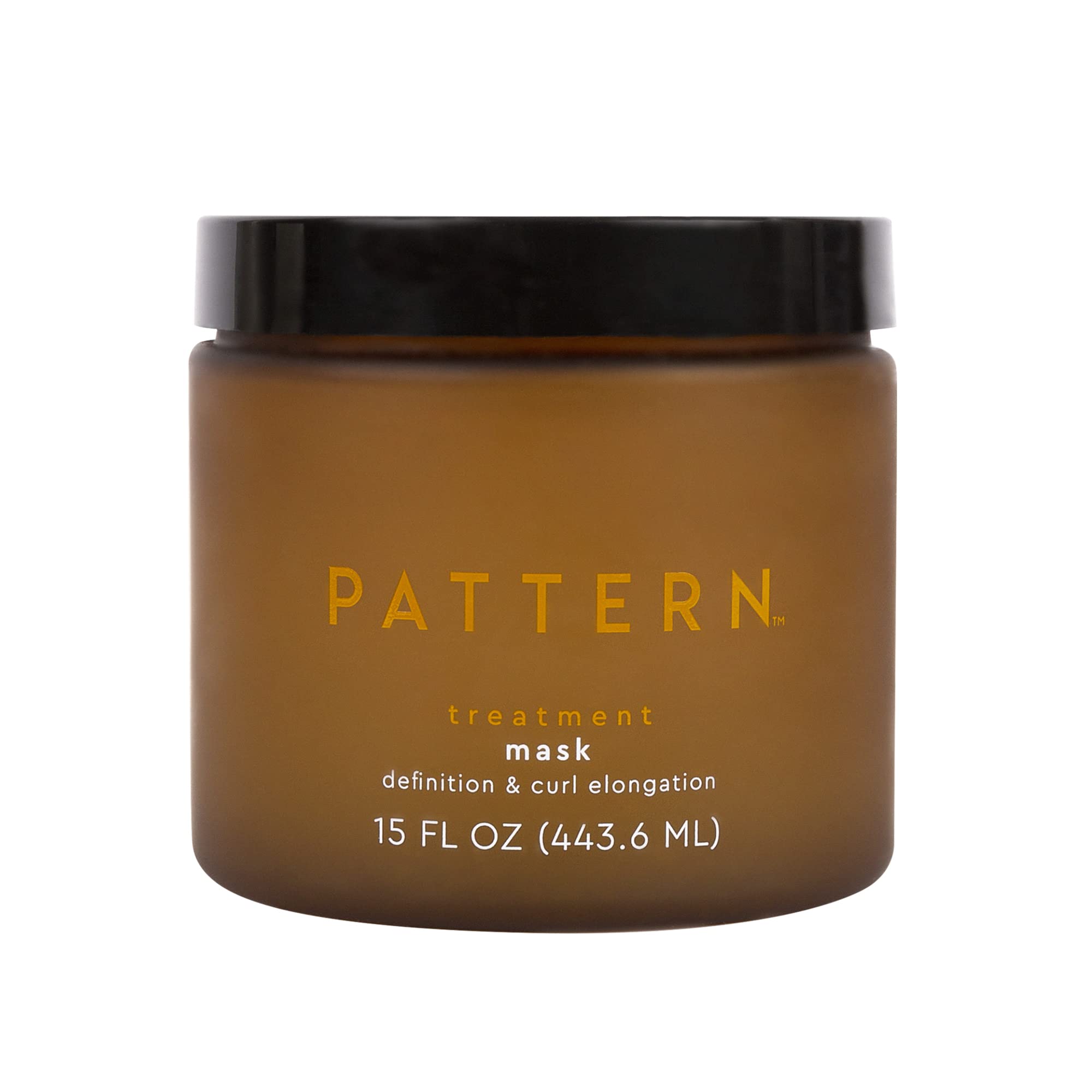 PATTERN Treatment Mask bottle pour promotes slip and curl elongation.