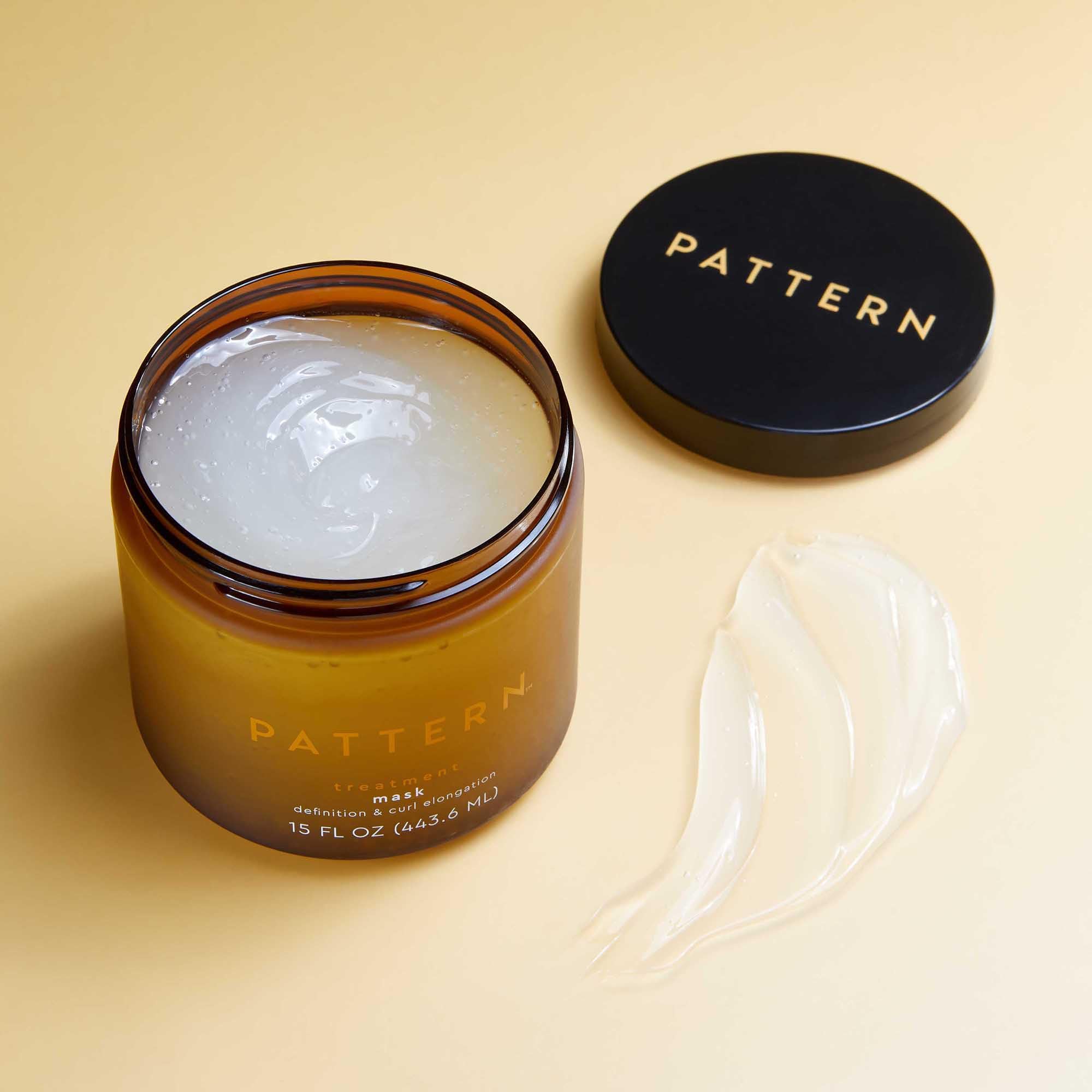 PATTERN Treatment Mask results in defined, moisturized curls.
