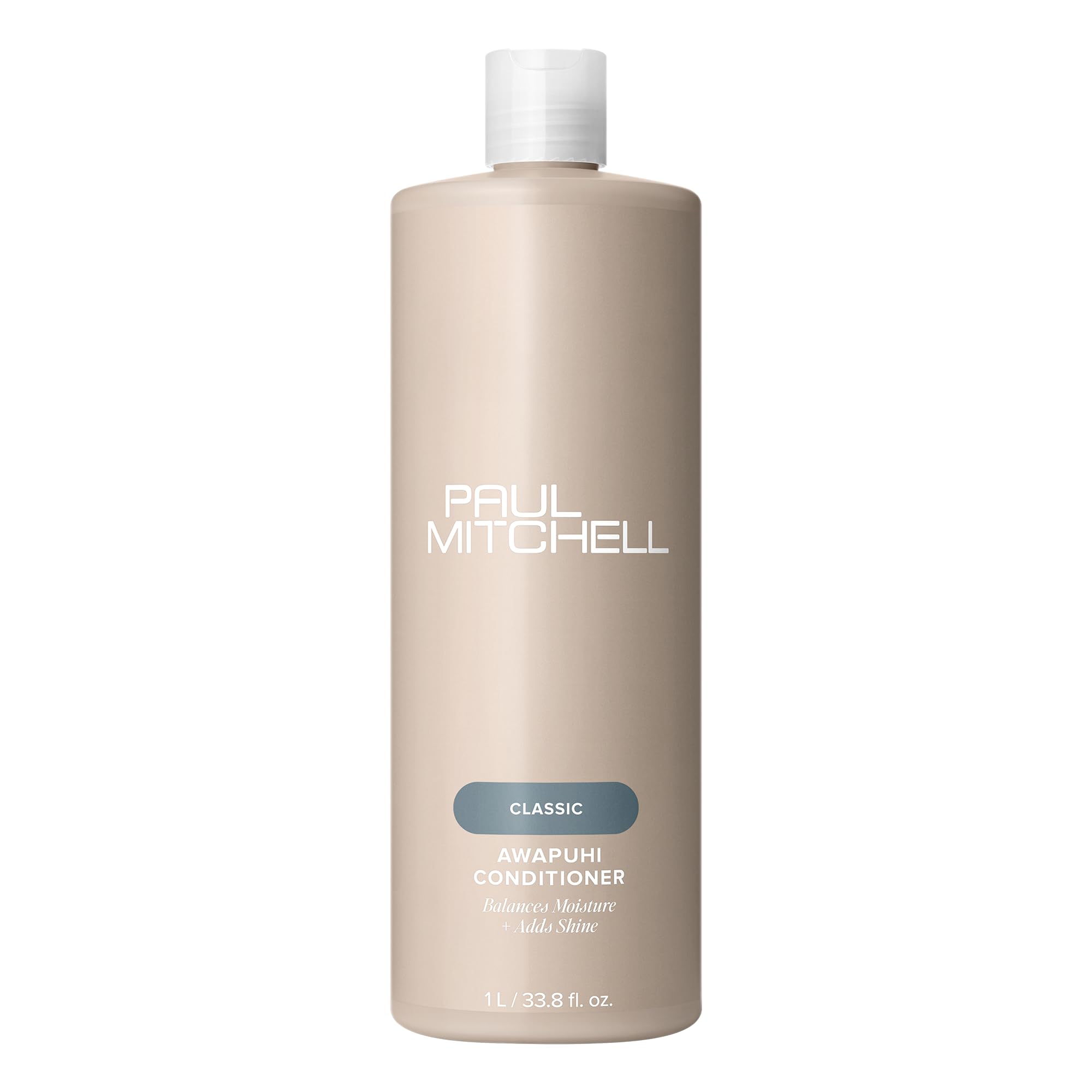 Paul Mitchell Awapuhi Conditioner bottle front shows hydrated, manageable hair