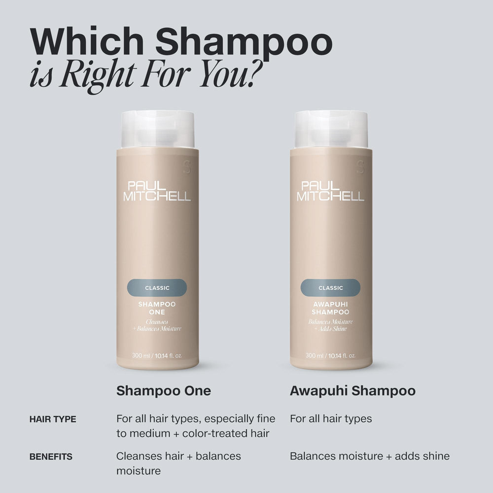 Paul Mitchell Awapuhi Shampoo eco packaging highlights recycled materials.