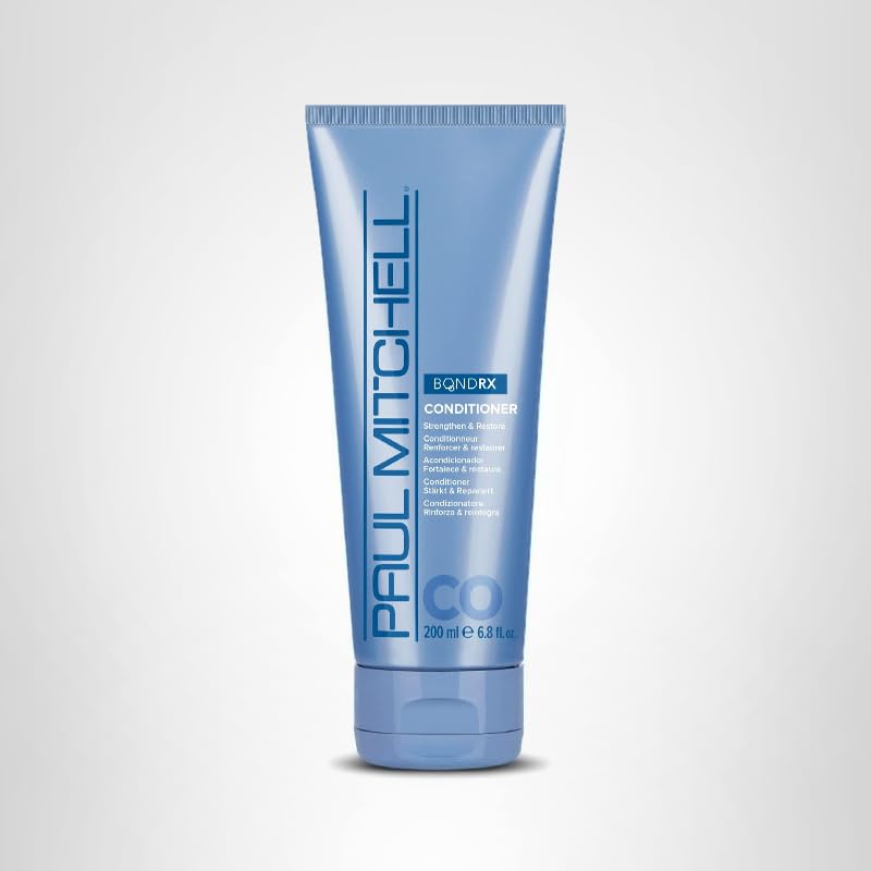 Paul Mitchell Bond Rx conditioner bathroom routine scene hints at everyday healthier hair care