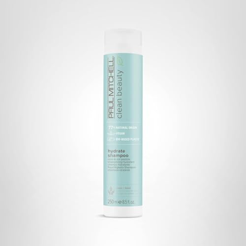 Paul Mitchell Clean Beauty Hydrate Shampoo close-up showing healthy-looking hair