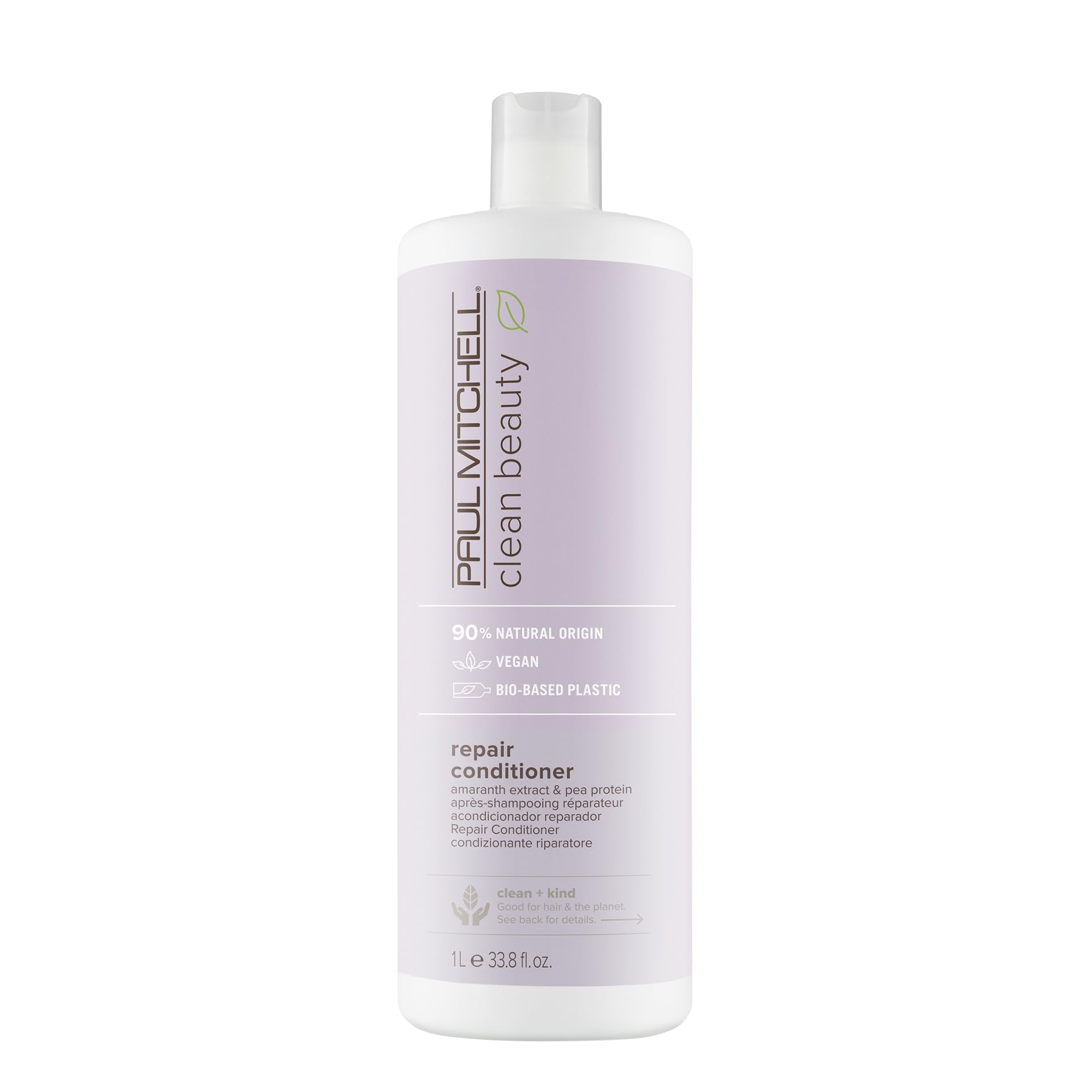 Paul Mitchell Clean Beauty Repair Conditioner bottle closeup showing rich conditioning